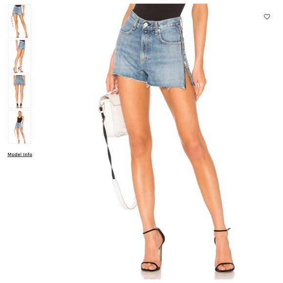 rag & bone Pants - NWT Rag & Bone Maya High Rise zip side Short 25